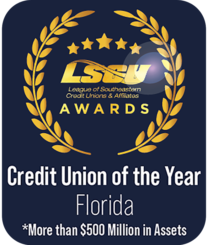 LSCU Awards. Credit Union of the Year. Florida. More than $500 Million in Assets.